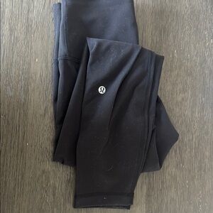 lululemon athletica Black Leggings Wunder Train 25”